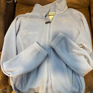 Columbia blue zip up size medium